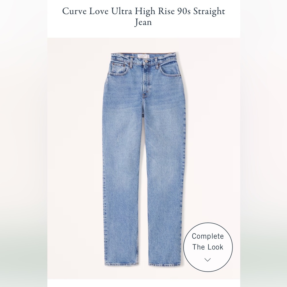 Abercrombie & Fitch 90’s Straight Ultra High Rise Curve Love